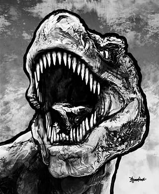 Tyrannosaurus rex / T-Rex art "dimosaur15"