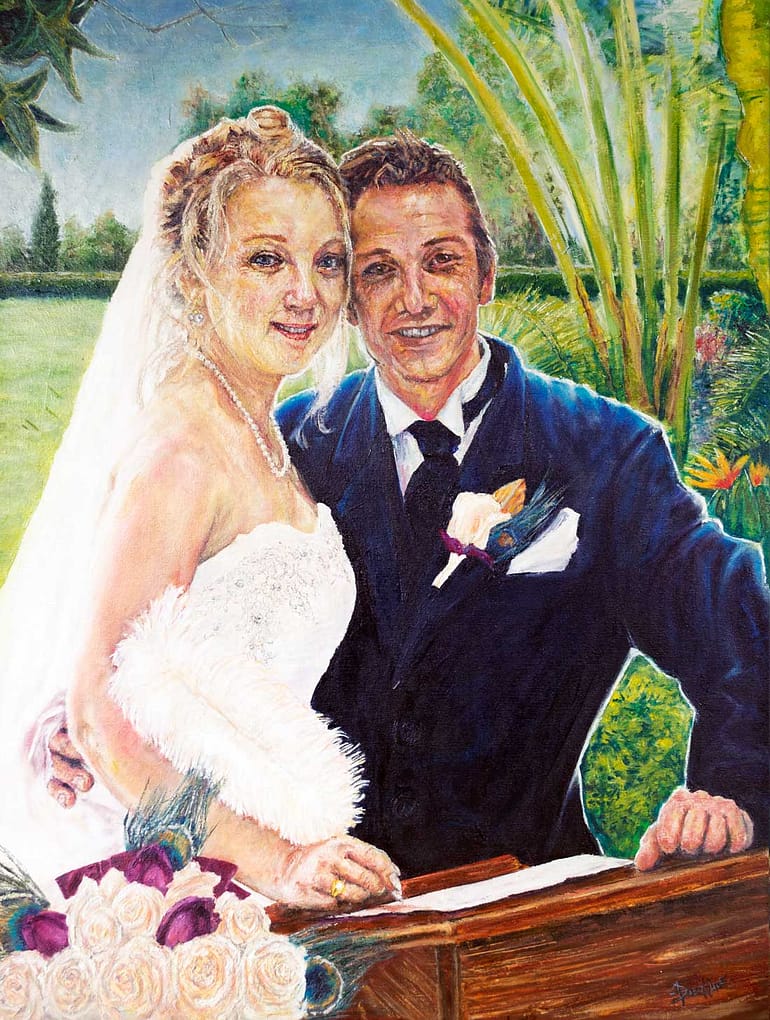 wedding portrait painting commission (finish - 7/7)